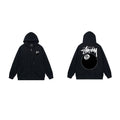 Stussy Hoodie Zip-Up Cardigan Fleece Hooded Sweater