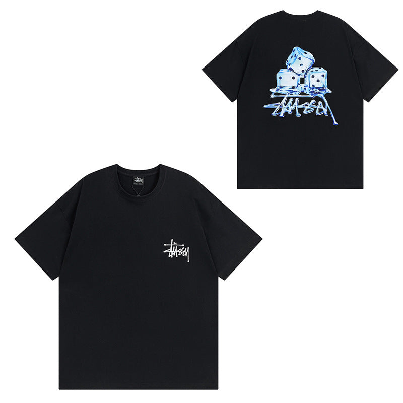 Stussy T-Shirts Casual Versatile Loose T-Shirts Couple
