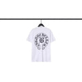 Chrome Heart T Shirts Sanskrit Cross Print Loose Short Sleeve T-Shirt