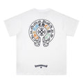 Chrome Heart T Shirts Horseshoe Patch Embroidery Short Sleeve T-Shirt
