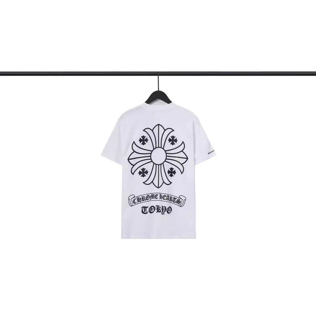 Chrome Heart T Shirts Croix Cross Gypsy Cotton Crew Neck Short Sleeve T-Shirt