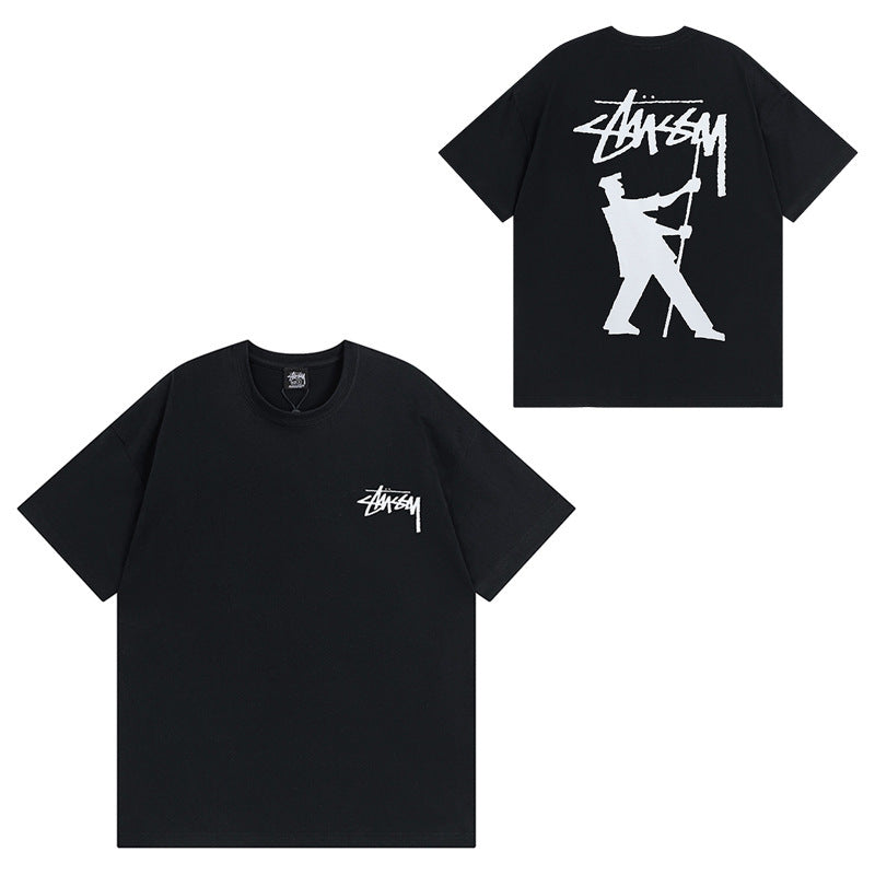 Stussy T-Shirts Casual Versatile Loose T-Shirts Couple