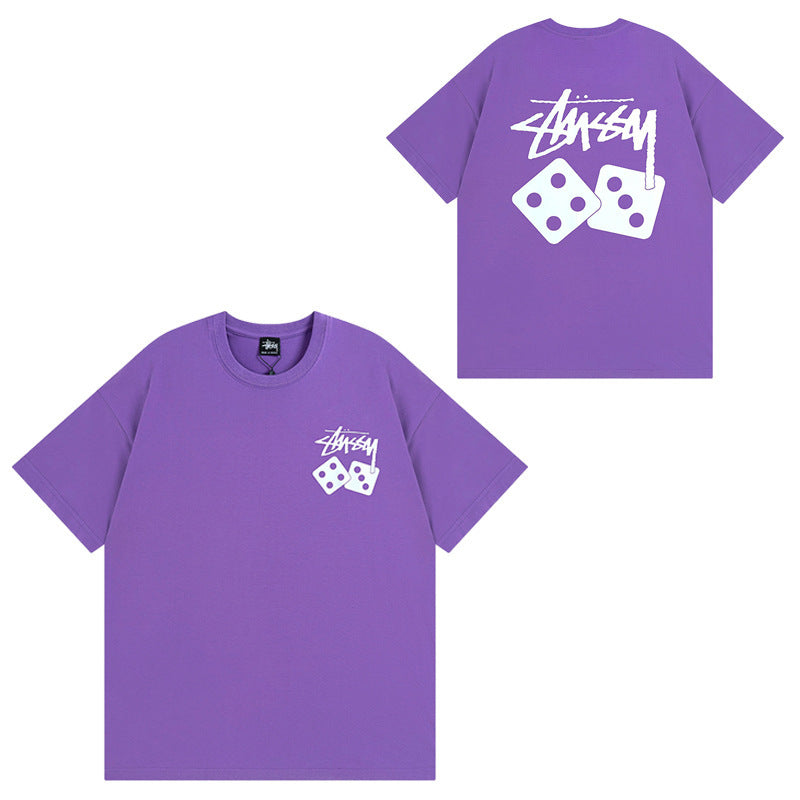 Stussy T-Shirts Casual Versatile Loose T-Shirts Couple