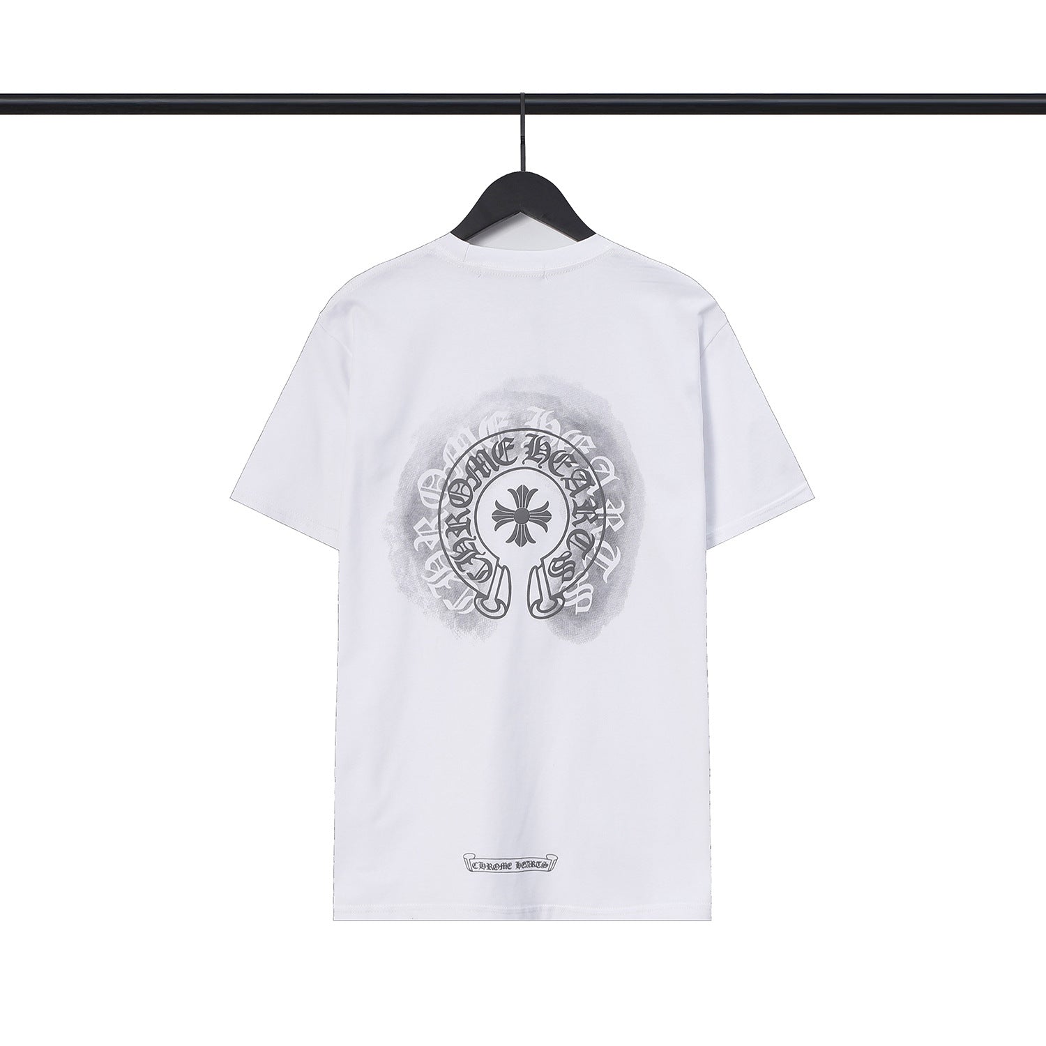 Chrome Heart T Shirts Sanskrit cross logo short-sleeved men's T-shirt