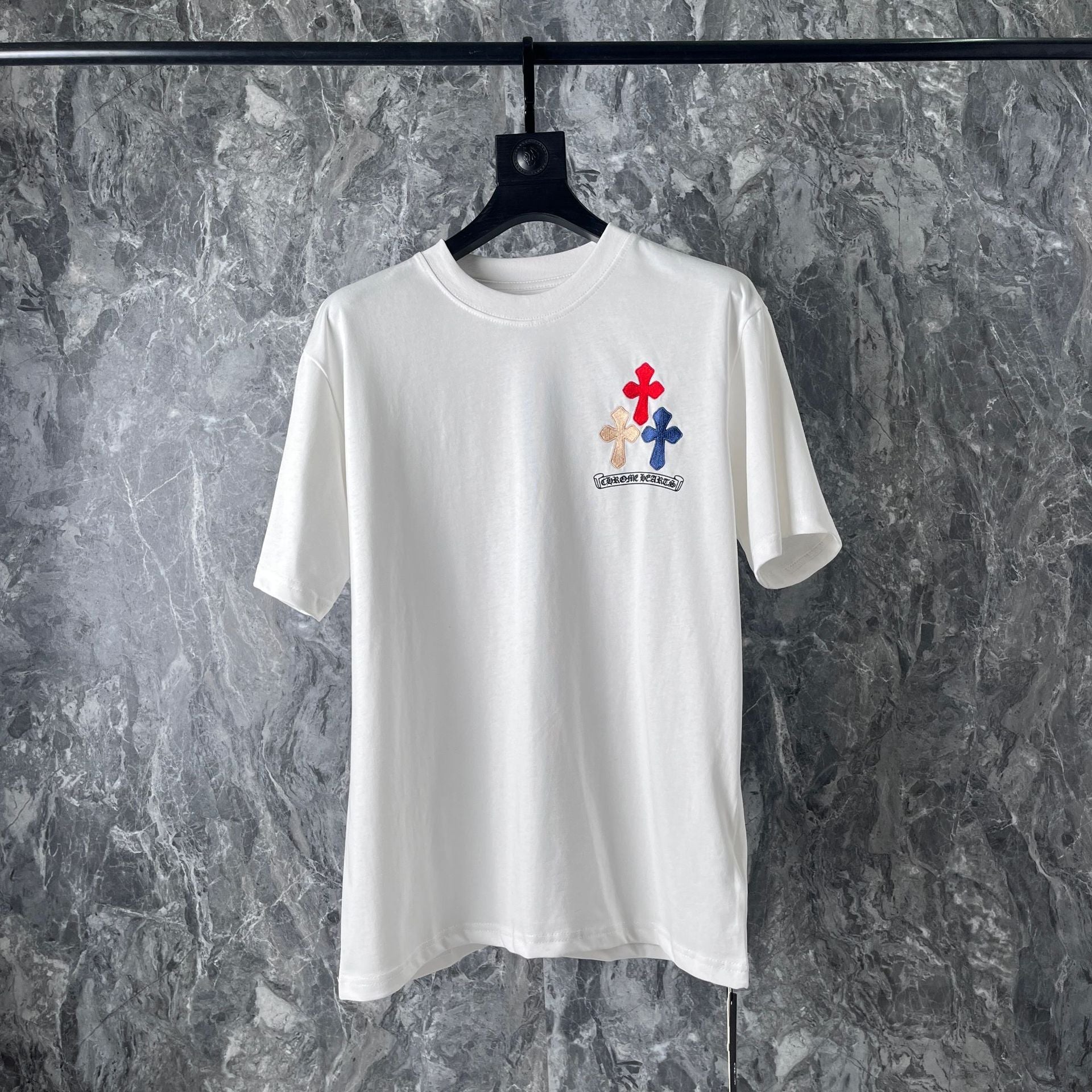 Chrome Heart T Shirts Cross Horseshoe Print Embroidery T-Shirt Short Sleeve