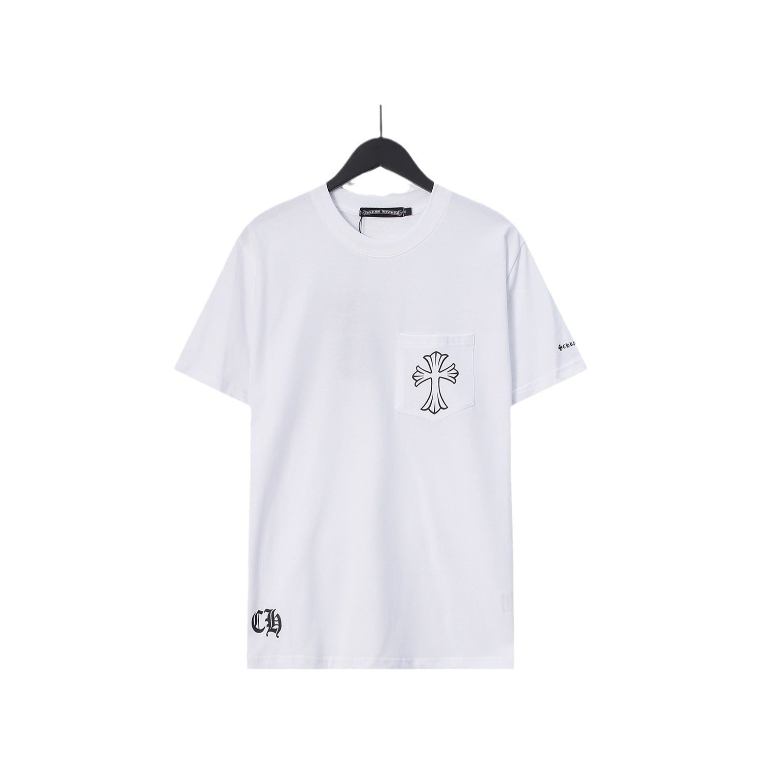 Chrome Heart T Shirts Sanskrit Color Printing Loose Casual Crew Neck Short Sleeve T-Shirt