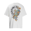 Chrome Heart T Shirts Cross Leather Print Short Sleeve T-Shirt Loose