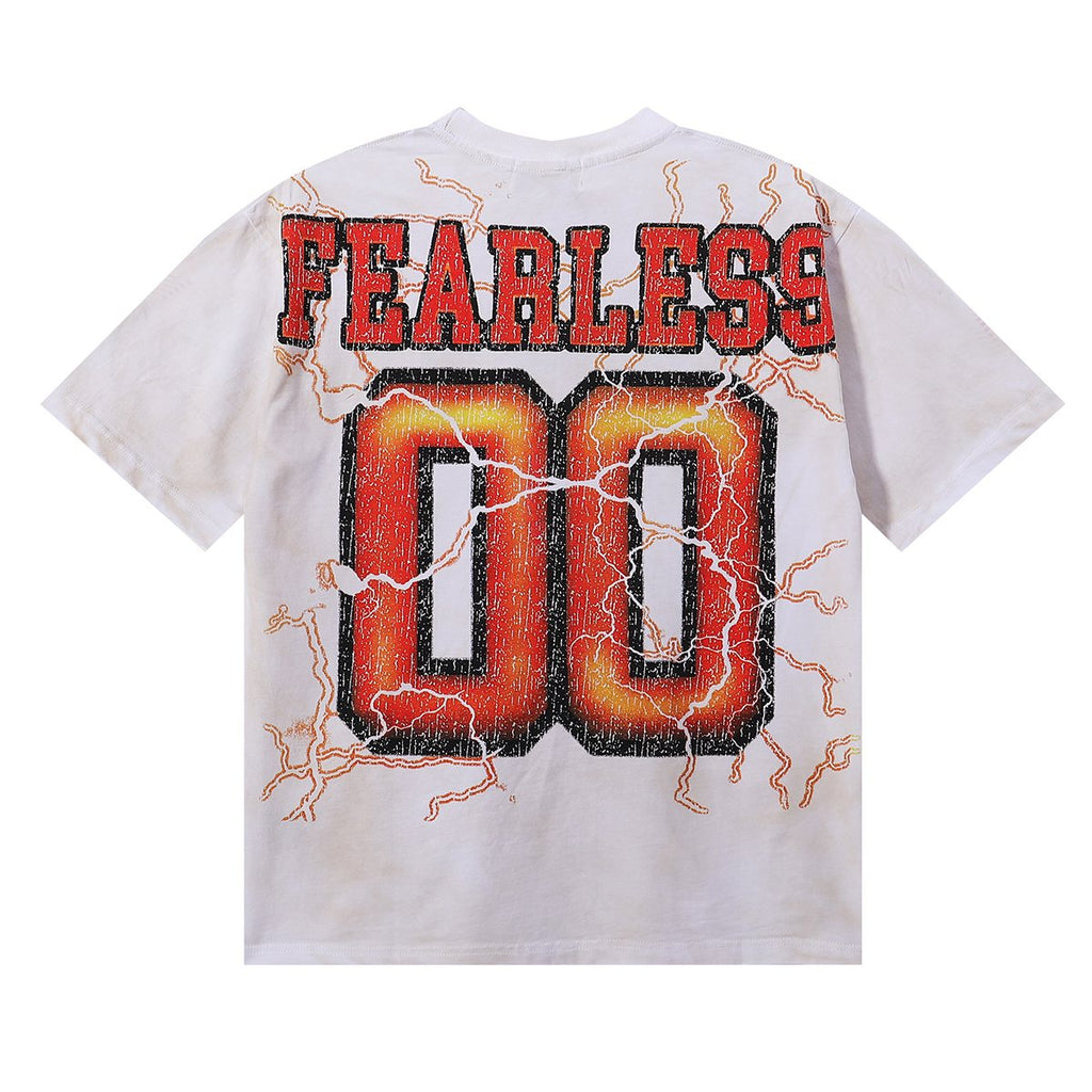 MAJESTIK Fearless 00 Football Bear Graphic T-Shirt ¡ª back