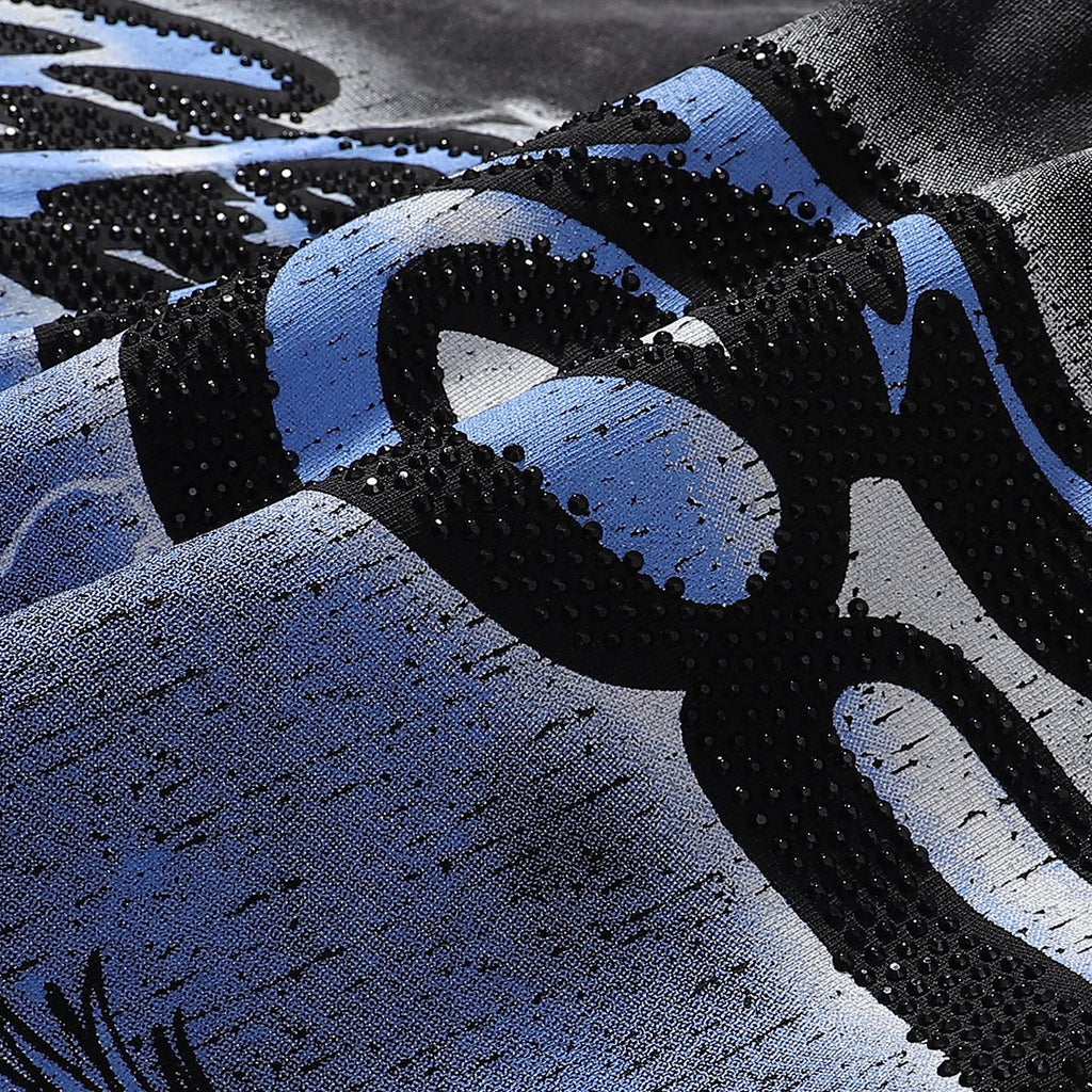 MAJESTIK Athlete Eagle Graphic T-Shirt ¡ª fabric_closeup