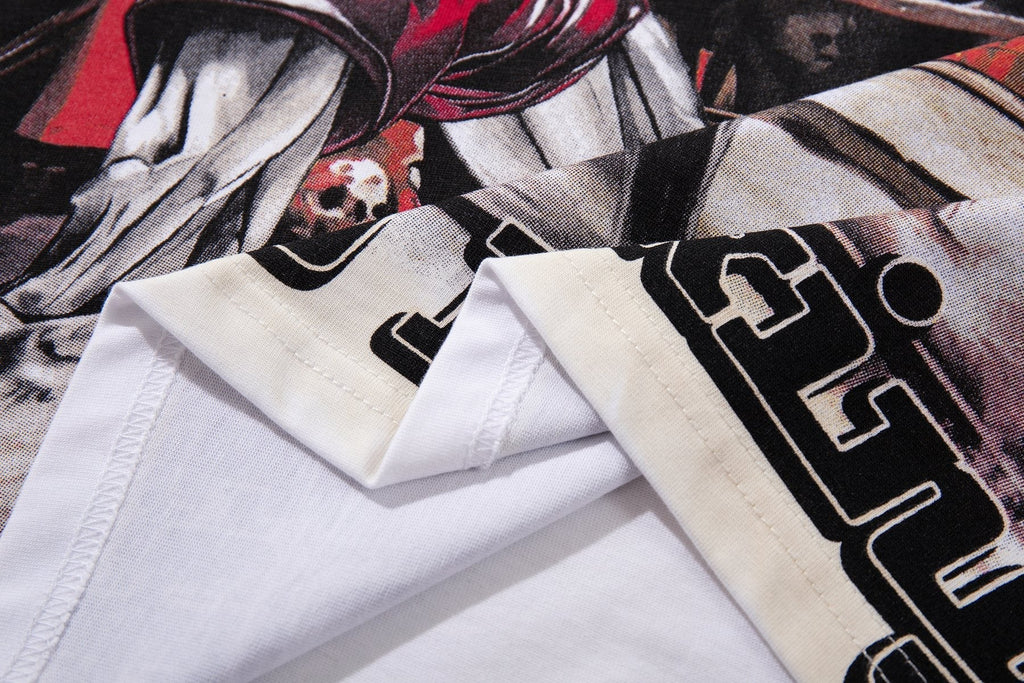 MAJESTIK Skeleton Boxing Graphic T-Shirt ¡ª detail