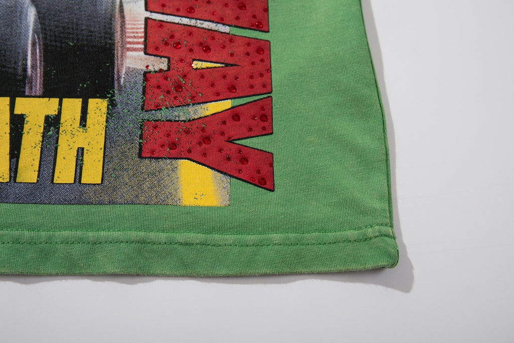 MAJESTIK Racing Graphic T-Shirt - Green ¡ª detail