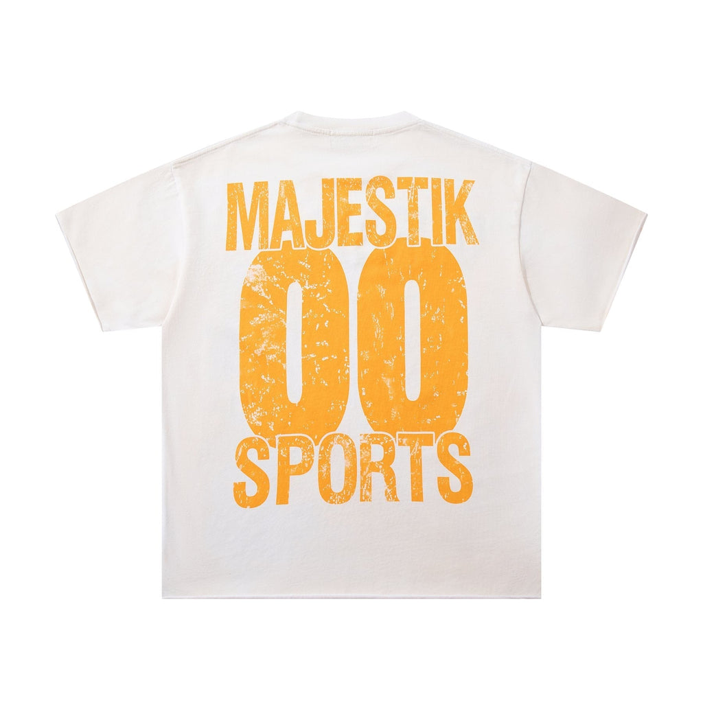 MAJESTIK Bulldog Football Graphic Short-Sleeve T-Shirt - White ¡ª back
