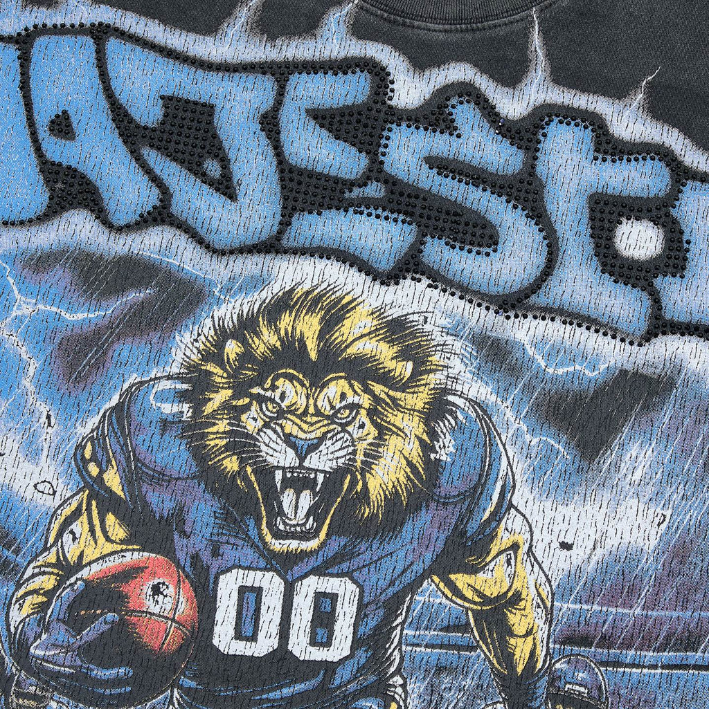 MAJESTIK Football Lion Graphic T-Shirt ¡ª detail