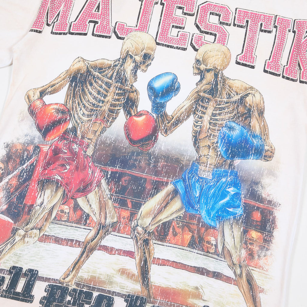 MAJESTIK Skeleton Boxing Graphic T-Shirt ¡ª detail