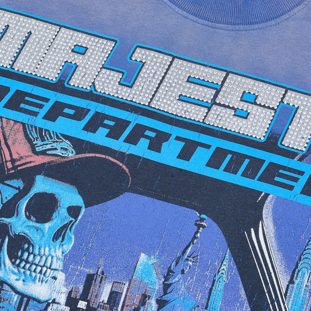 MAJESTIK Skeleton Driver Graphic T-Shirt ¡ª detail