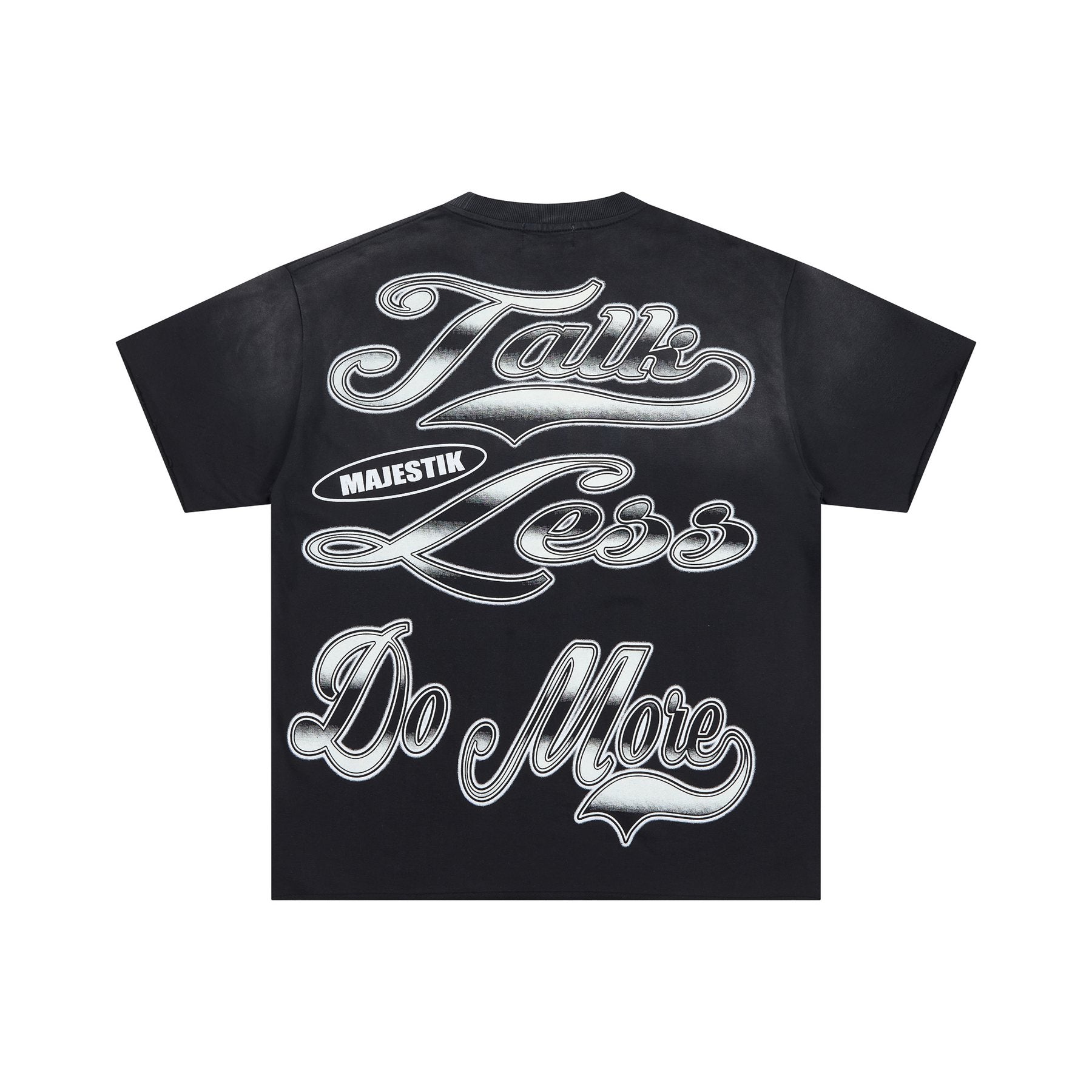 MAJESTIK City View Rhinestone Football Graphic T-Shirt ¡ª back