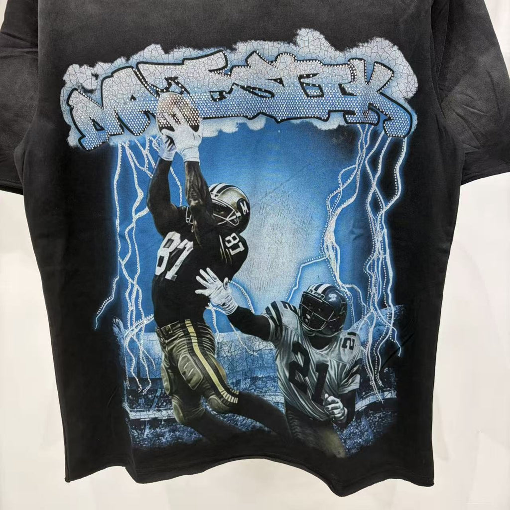 MAJESTIK Football Graphic T-Shirt ¡ª detail