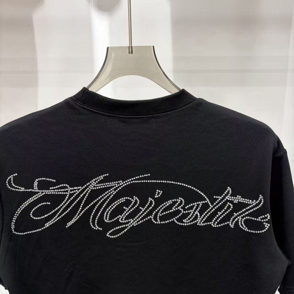 MAJESTIK Script Graphic Short-Sleeve T-Shirt ¡ª detail